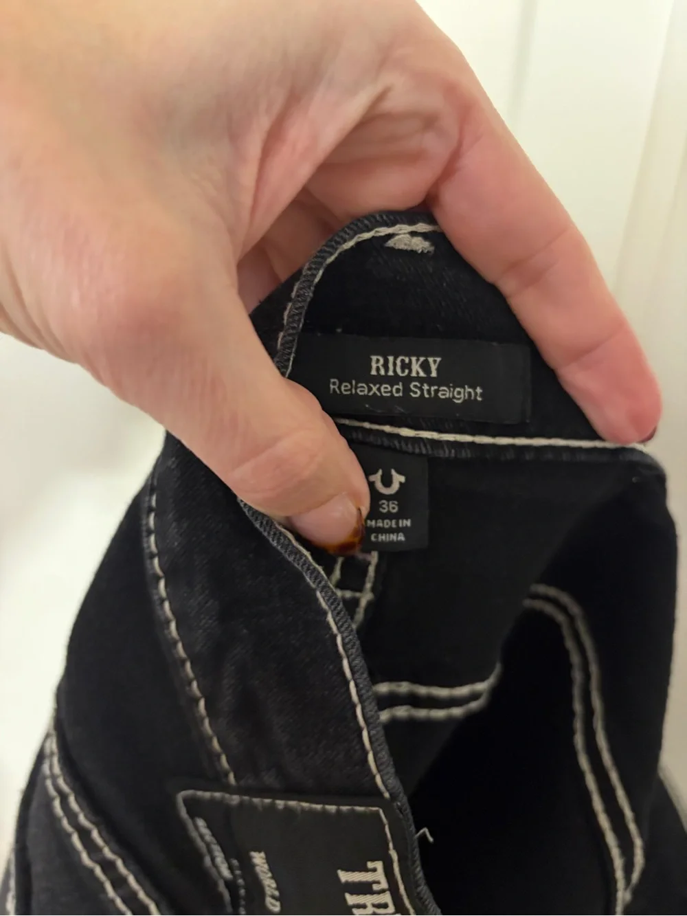 🪷🖤True Religion Black Denim Ricky Relaxed Straight Shorts🖤🪷